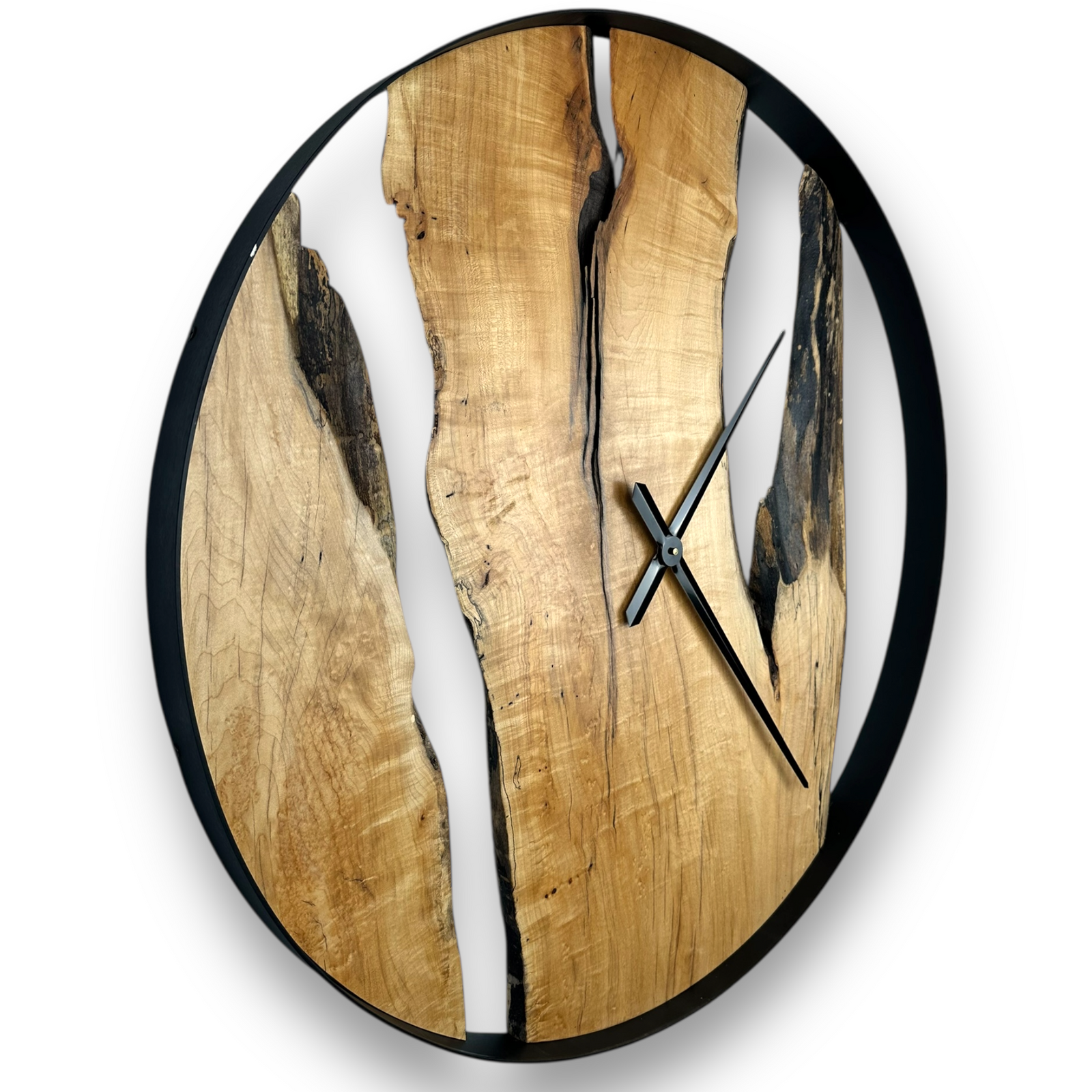 Hard Maple Handmade Wall Clock – 32" Diameter No.3205