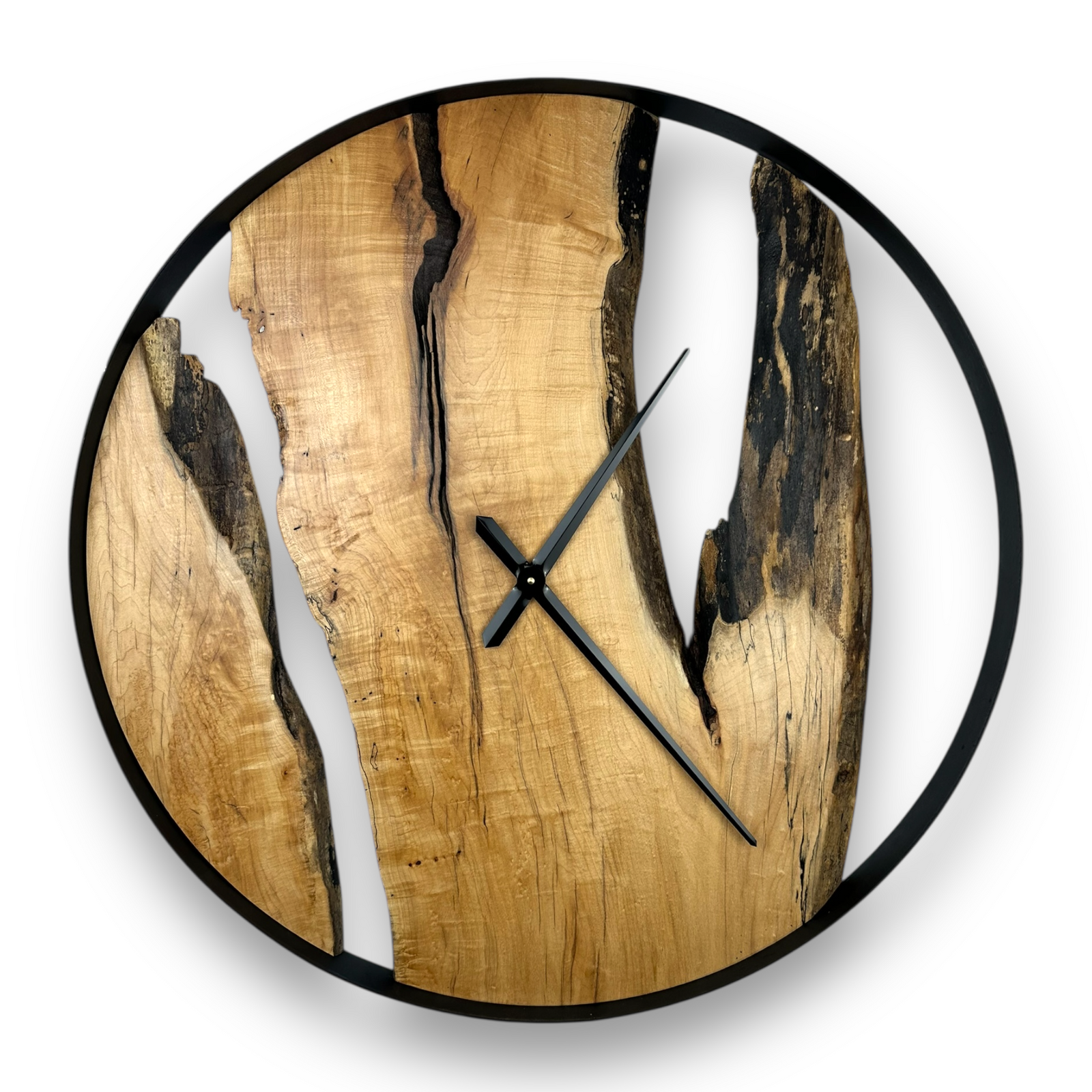 Hard Maple Handmade Wall Clock – 32" Diameter No.3205