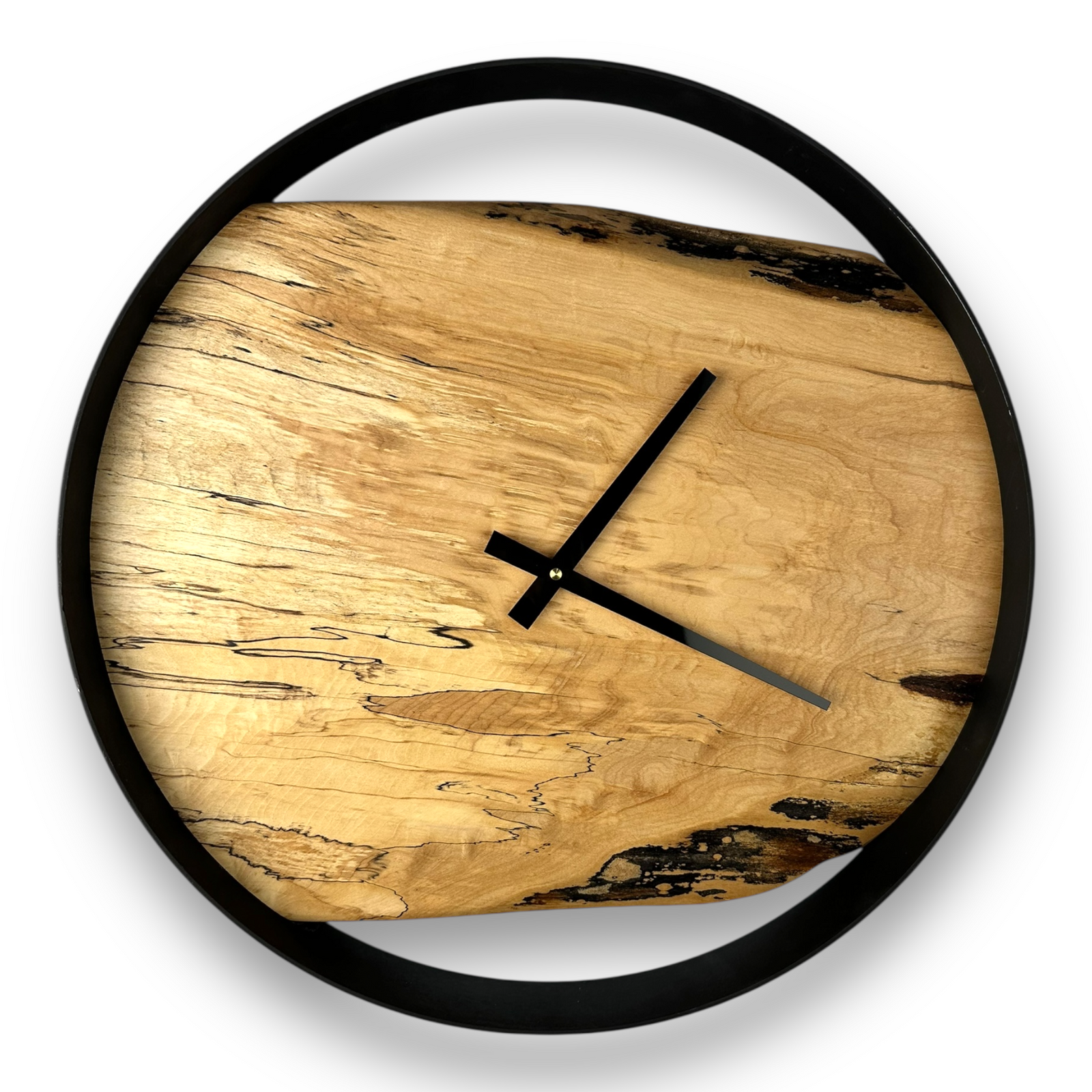 Spalted Maple Wall Clock – 18" Diameter No. 1813