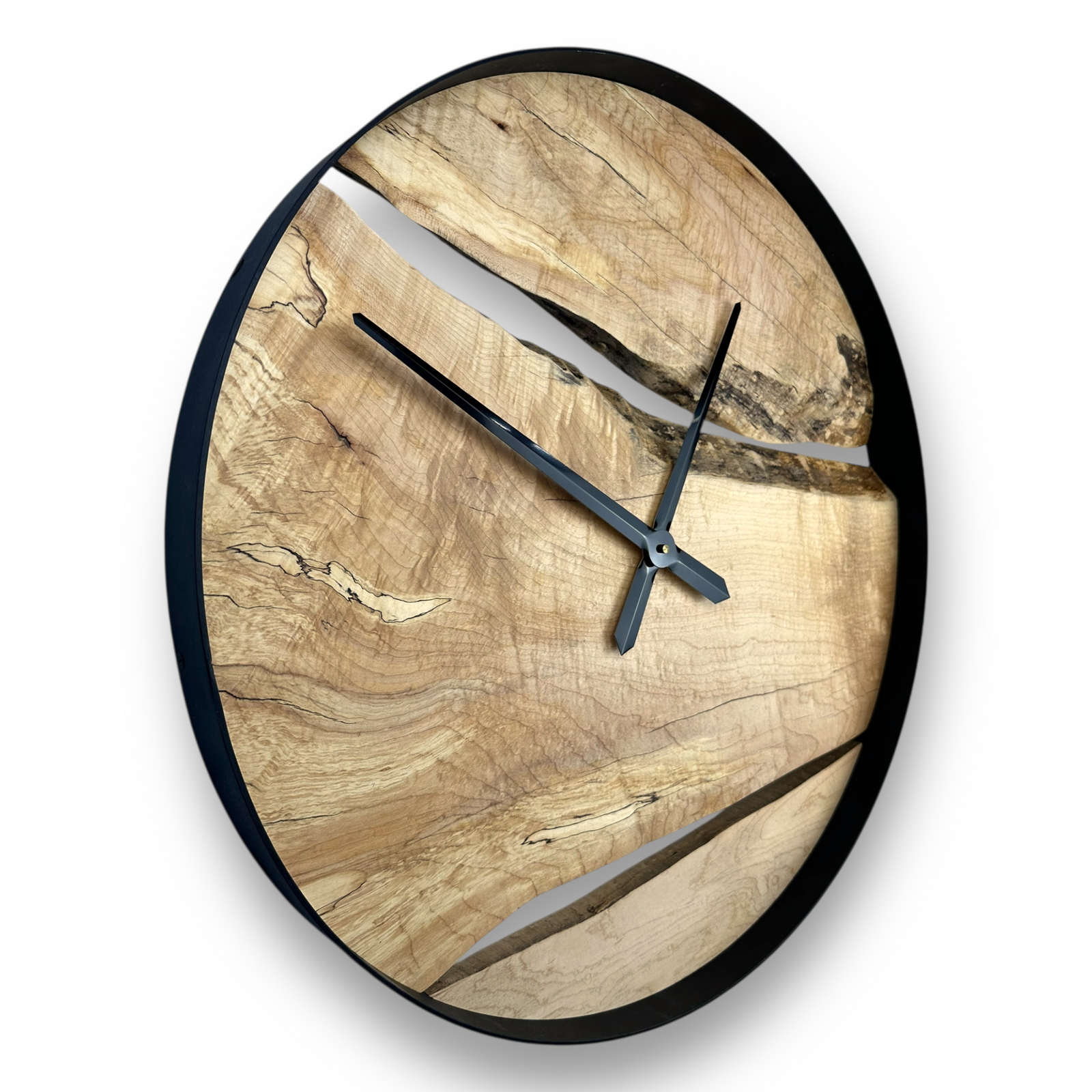 Hard Maple Handmade Wall Clock – 24" Diameter No.2410