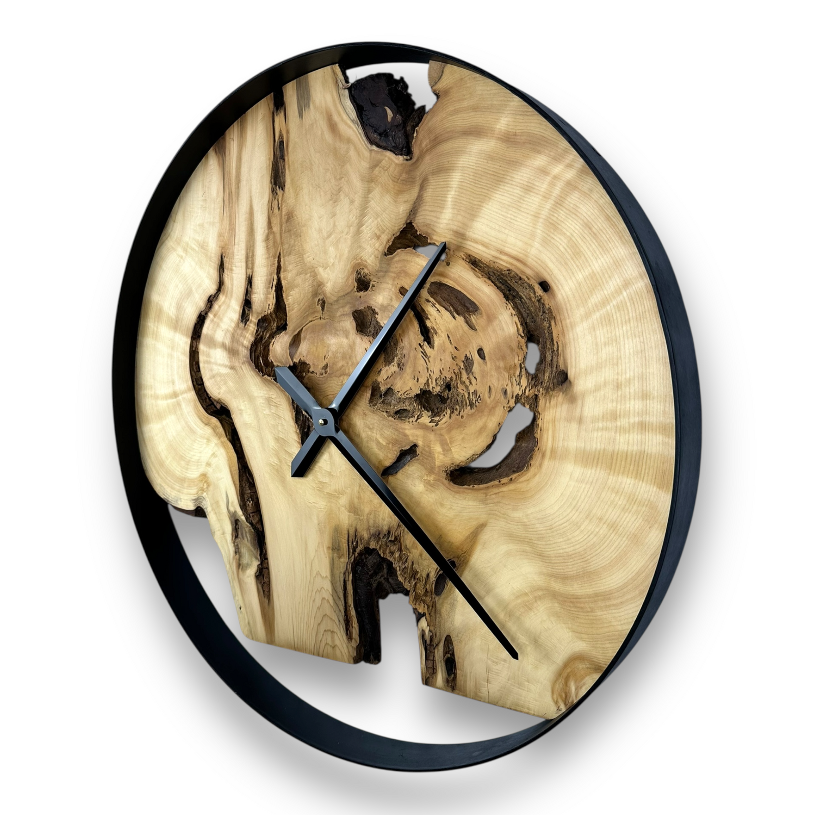 Pine Burl Wall Clock - 24" Diameter  No.2403