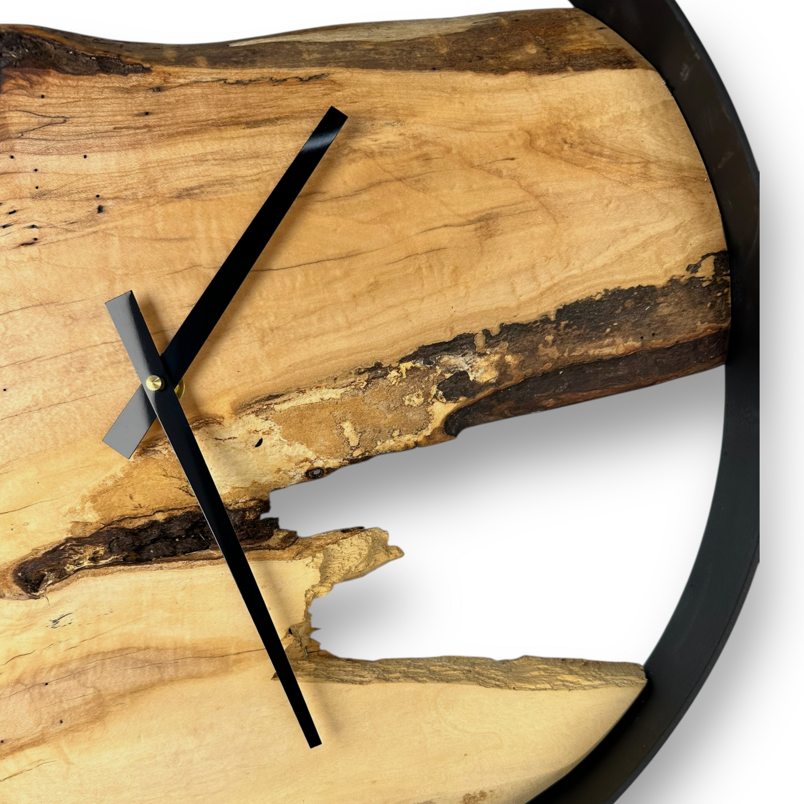 Spalted Maple Wall Clock – 18" Diameter No. 1810
