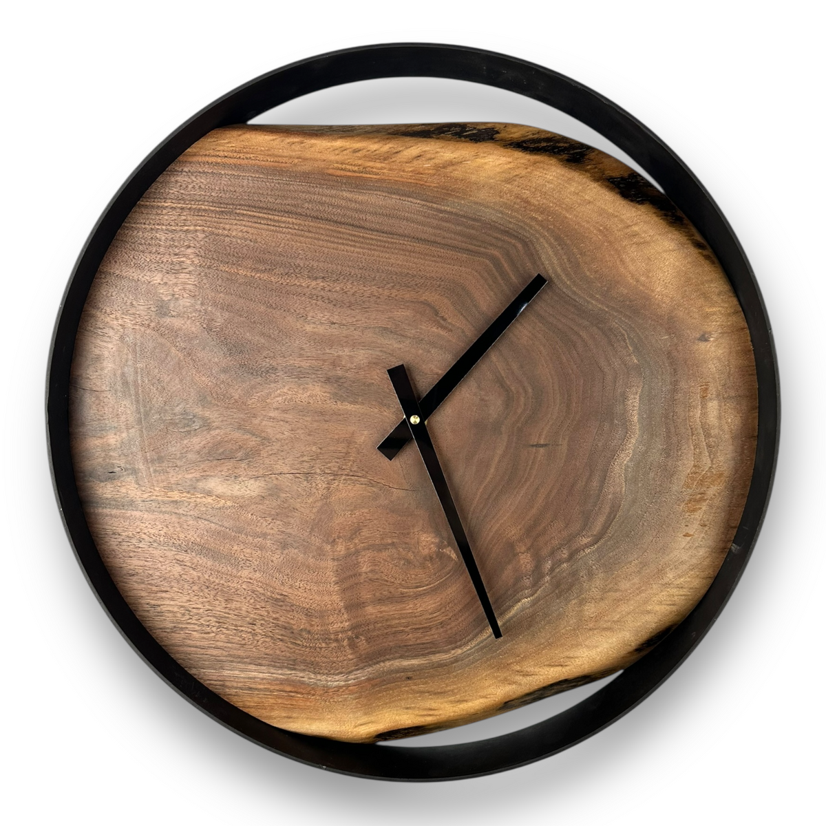 Black Walnut Wall Clock – 18" Diameter No. 1811