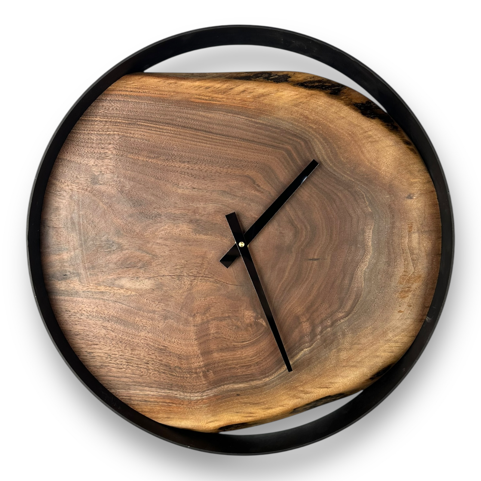 Black Walnut Wall Clock – 18" Diameter No. 1811