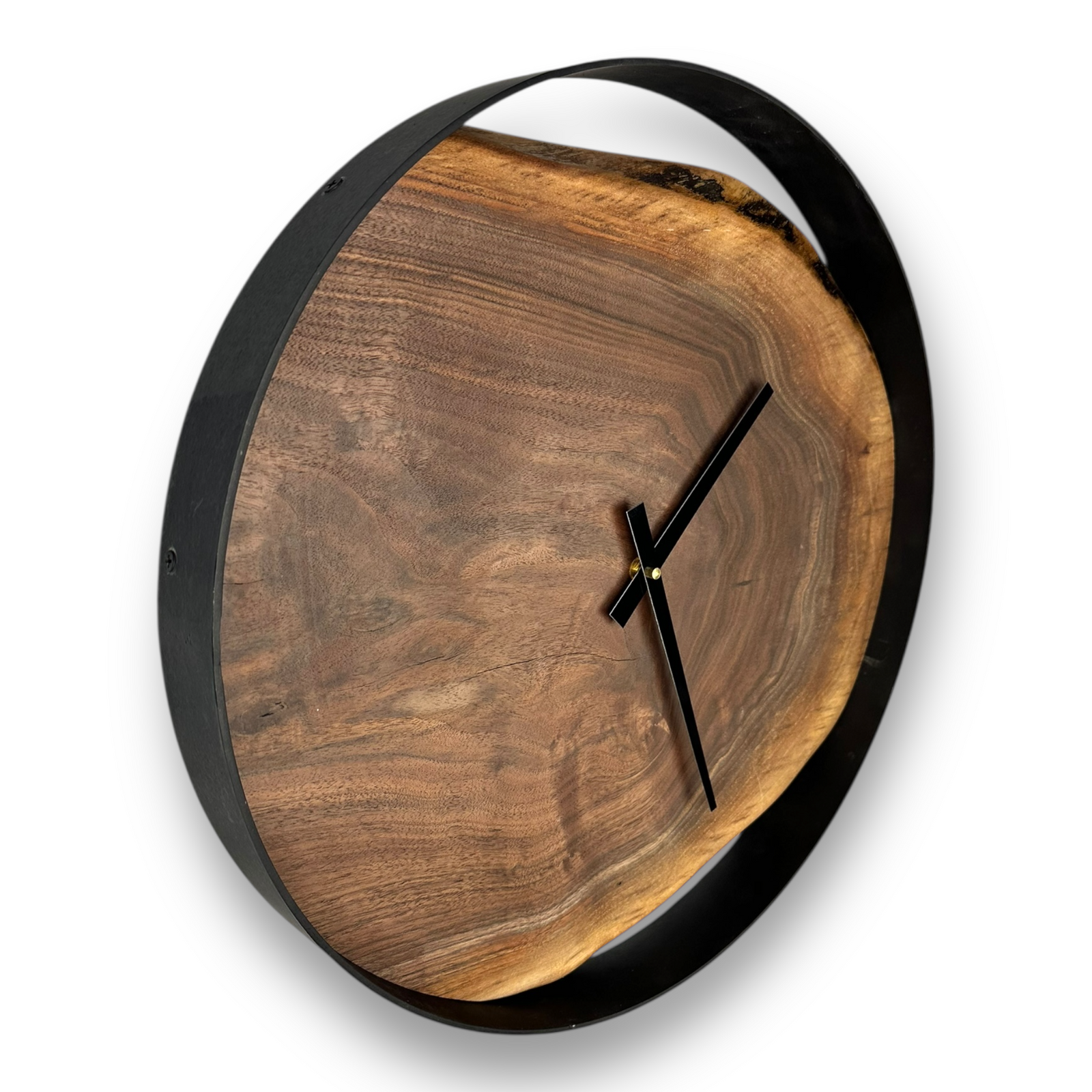Black Walnut Wall Clock – 18" Diameter No. 1811