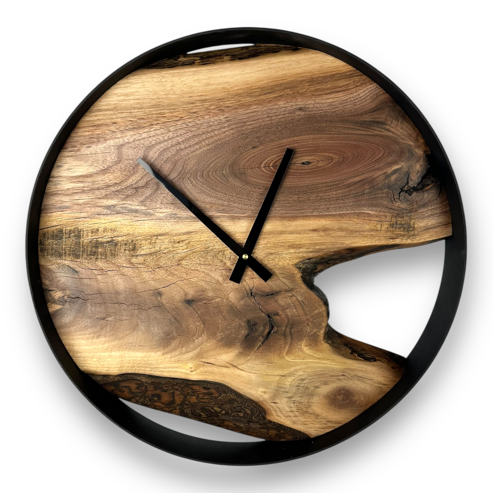 Black Walnut Wall Clock – 18" Diameter - No.1812