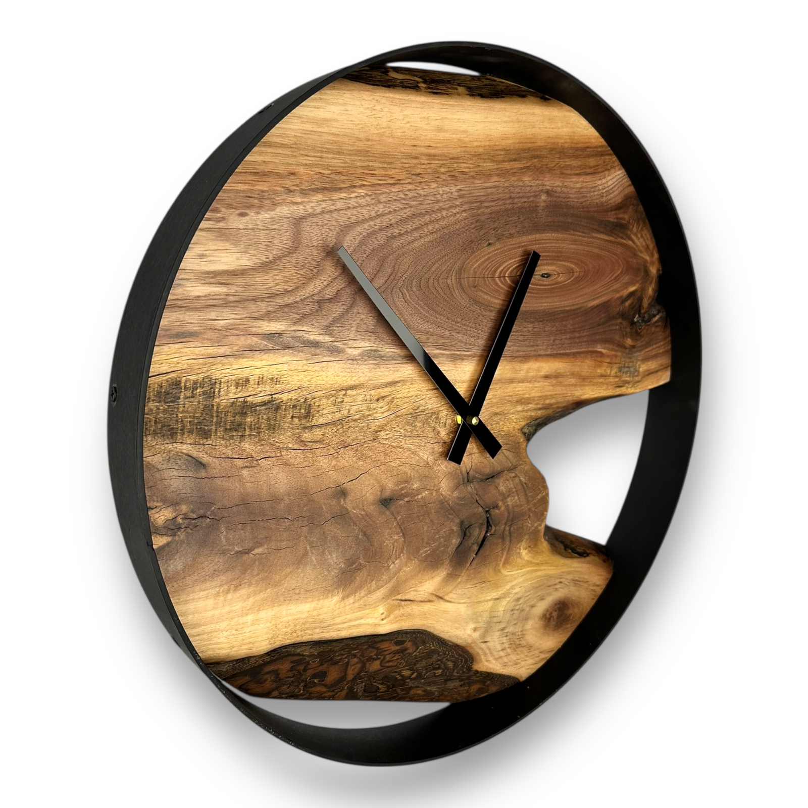 Black Walnut Wall Clock – 18" Diameter - No.1812
