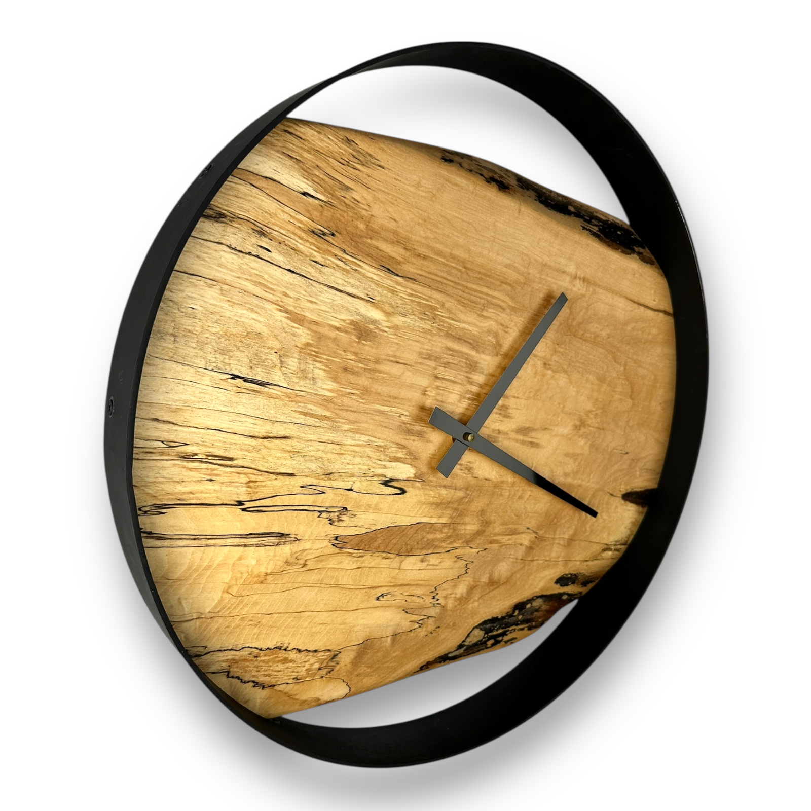Spalted Maple Wall Clock – 18" Diameter No. 1813