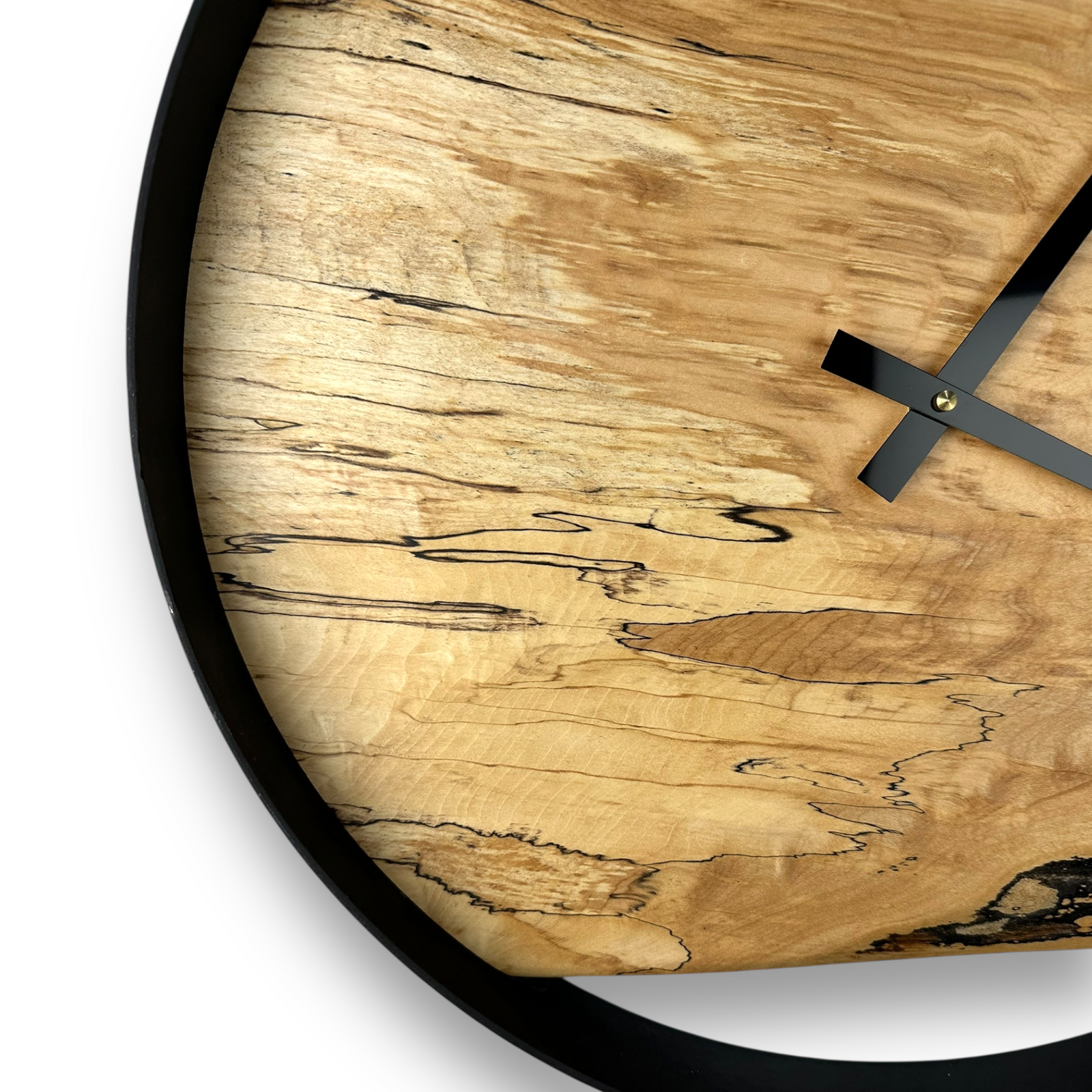 Spalted Maple Wall Clock – 18" Diameter No. 1813