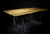 Ambrosia silver maple dining. Lightwood Designs, custom woodworking, home décor, office décor, gift, wedding gift, anniversary gift, custom engraving, Elora, Ontario, Handmade, Local table with epoxy resin custom made handmade flat black metal base. 