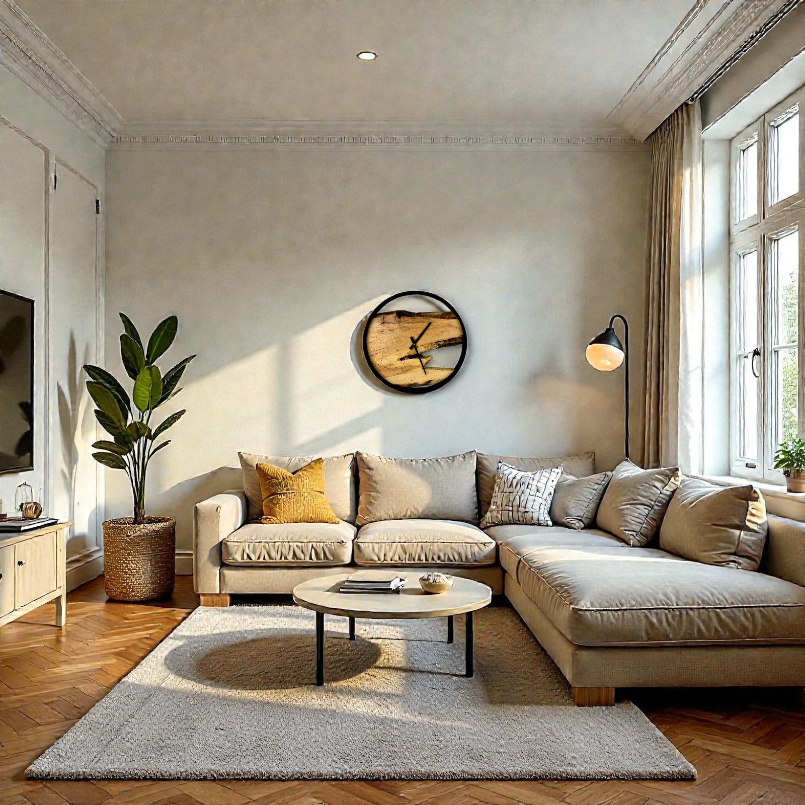 Spalted Maple Wall Clock – 18" Diameter No. 1810