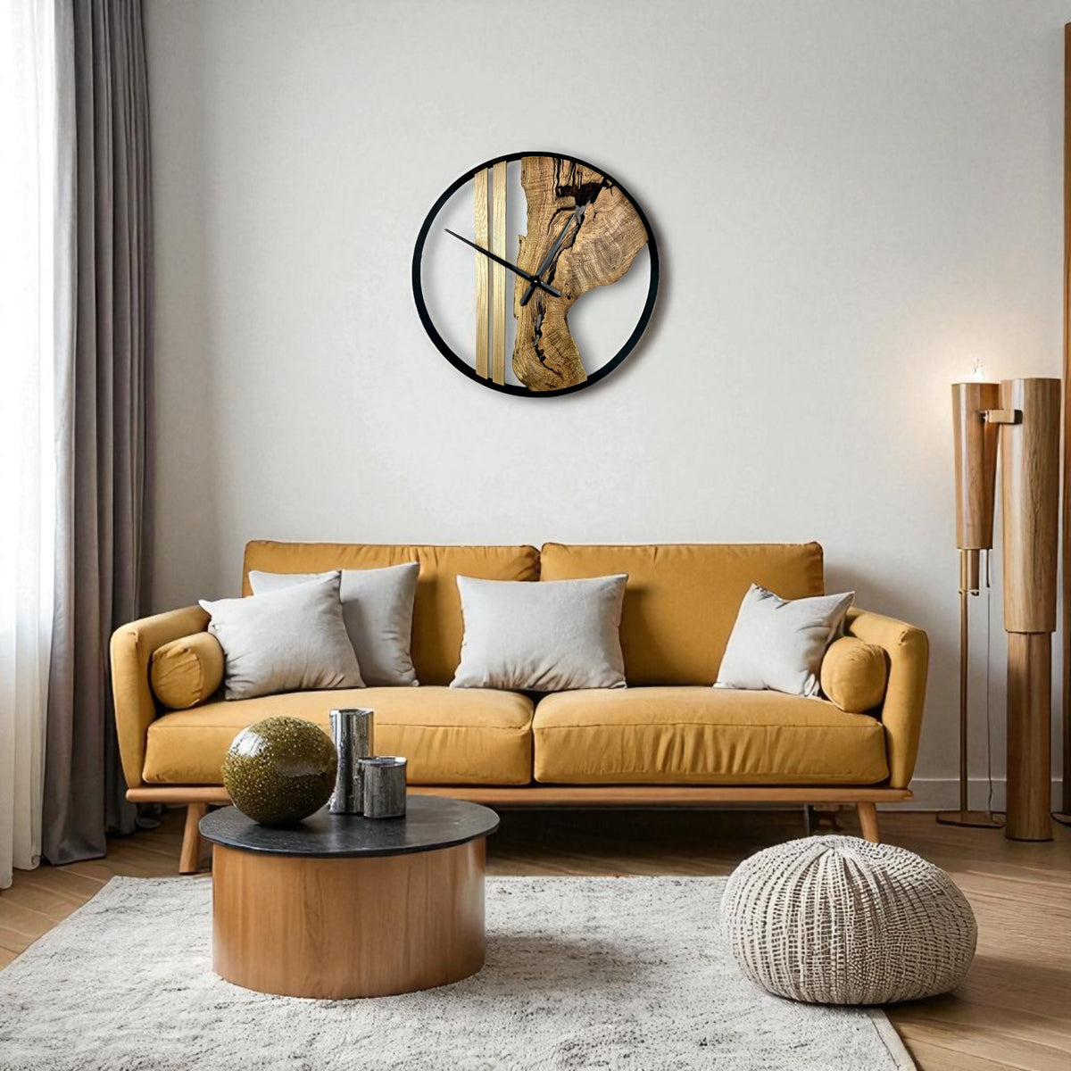 Ash Wall Clock – 24" Diameter  No.2402