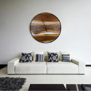 42" Wooden Wall Clock handmade from Black Walnut - CL240