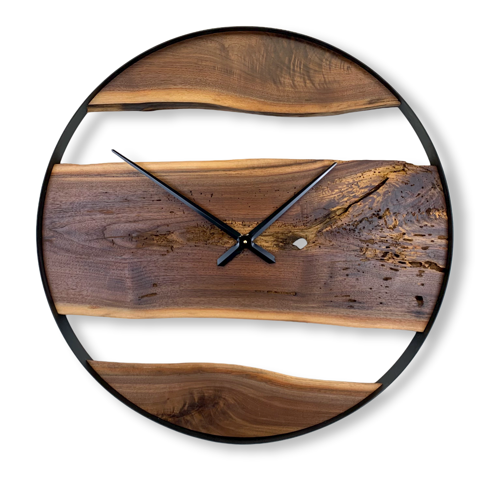 32" Wooden Wall Clock handmade from Black Walnut - CL237