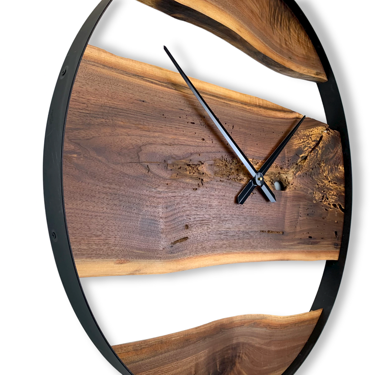 32&quot; Wooden Wall Clock handmade from Black Walnut - CL237