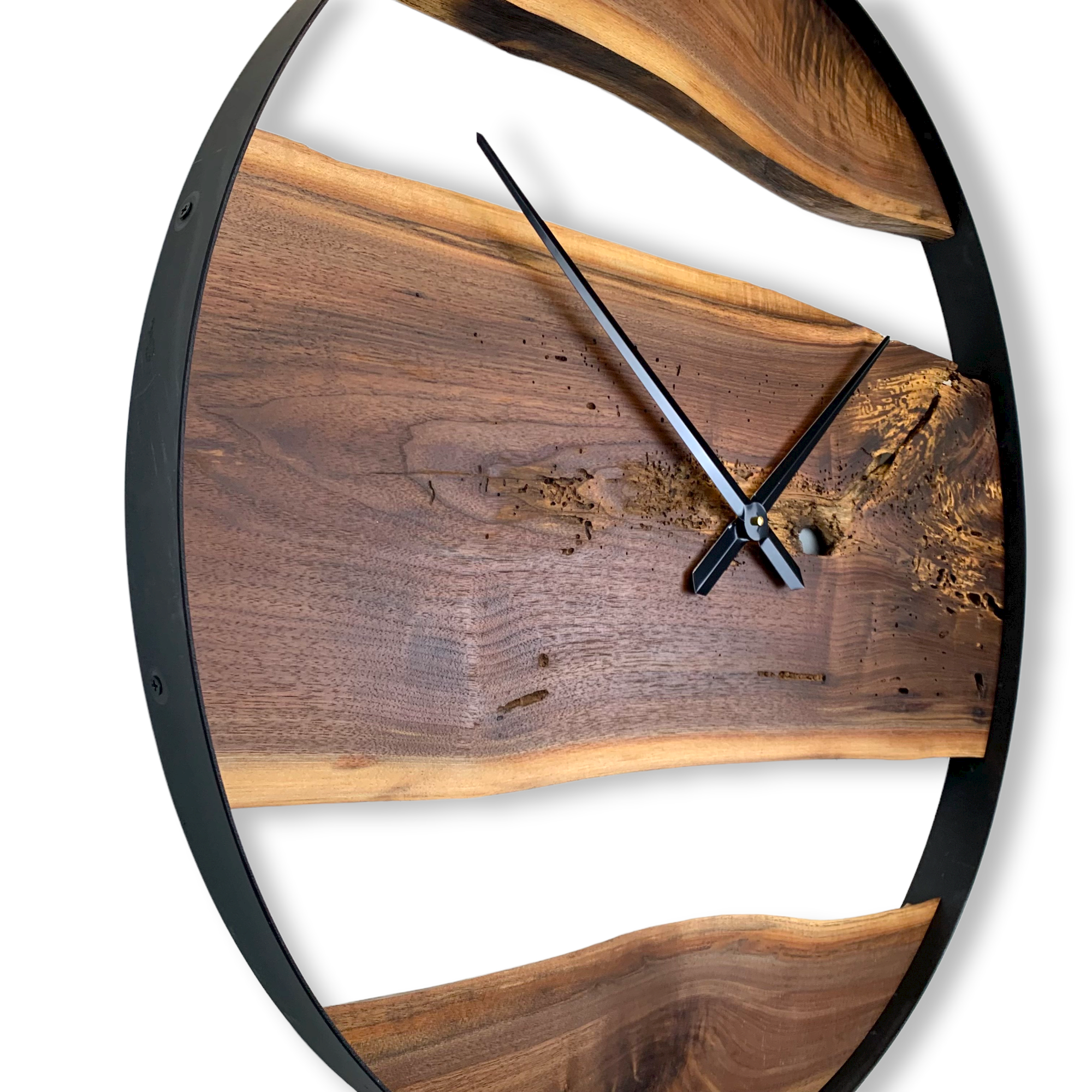 32" Wooden Wall Clock handmade from Black Walnut - CL237