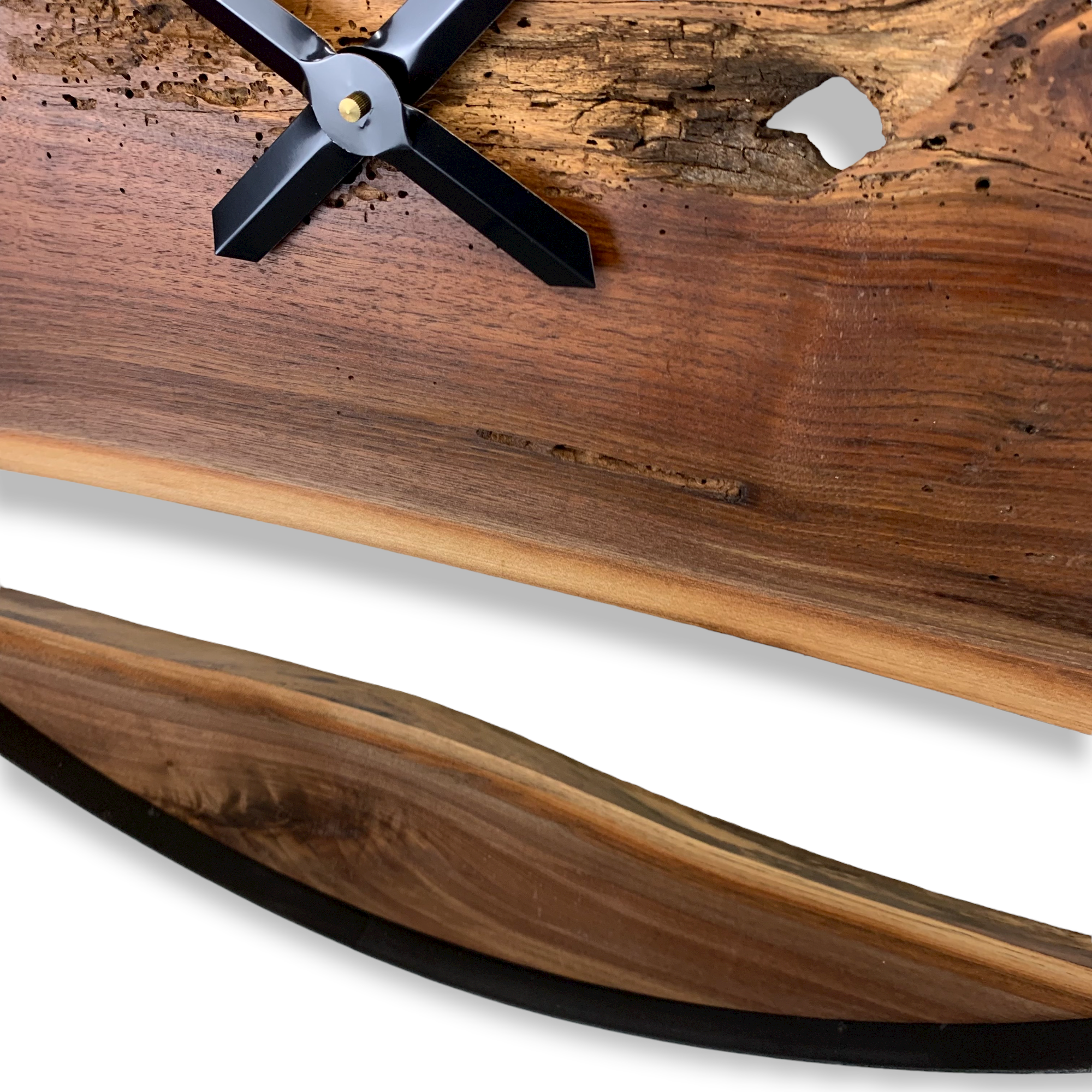 32" Wooden Wall Clock handmade from Black Walnut - CL237