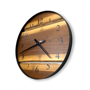 24" Wooden Wall Clock handmade using Black Walnut - CL235