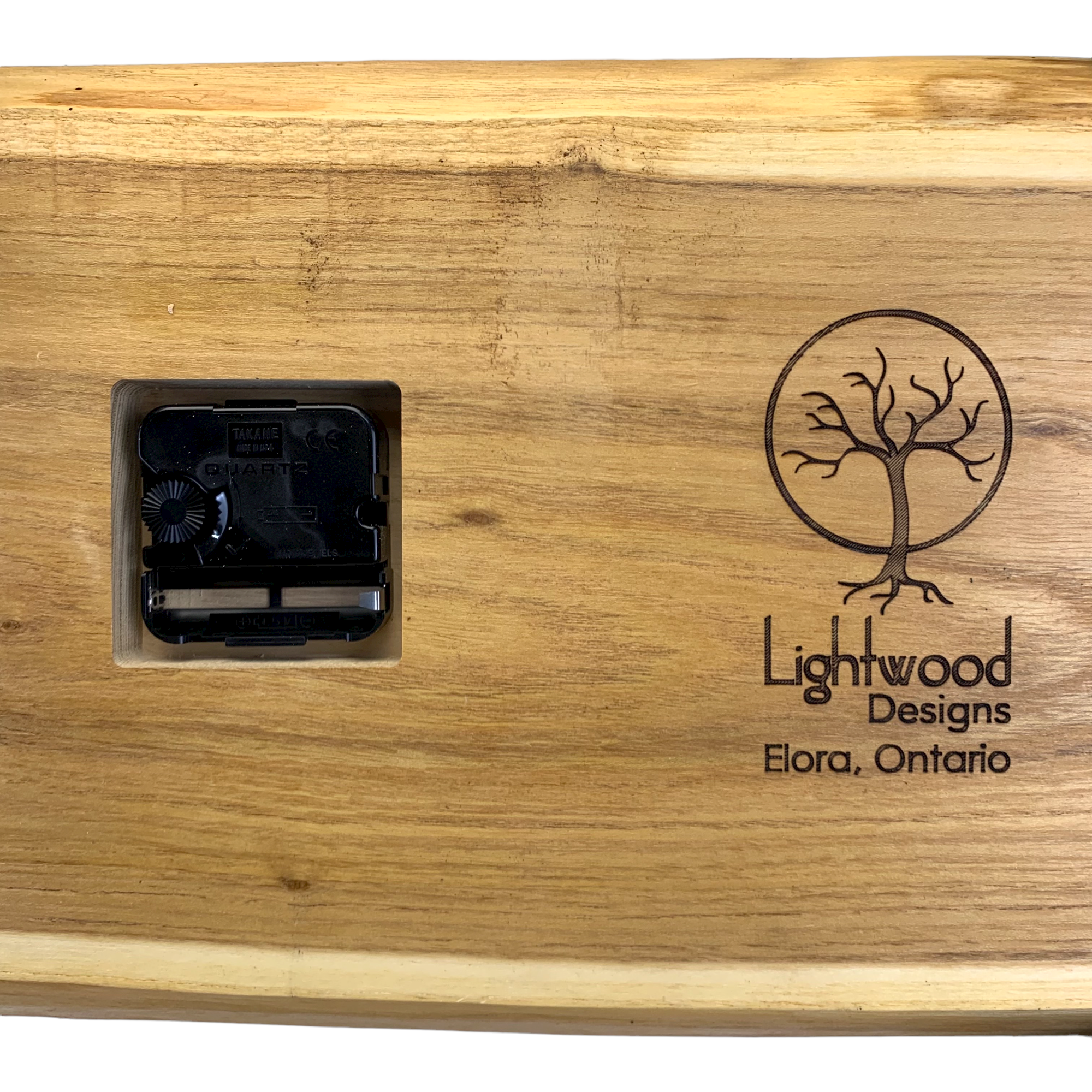 18" Wooden Wall Clock handmade using Black Locust wood - CL232