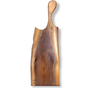 Black Walnut - Charcuterie Board with Handle 24"X8"