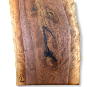 Black Walnut - Charcuterie Board with Epoxy Resin Inlay 18"x10.5"