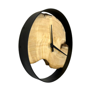 12" Wooden Wall Clock handmade using Ponderosa Pine Burl - CL215