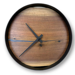 12" Wooden Wall Clock handmade using Black Walnut wood - CL214