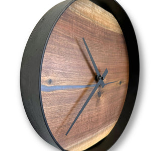 12" Wooden Wall Clock handmade using Black Walnut wood - CL214