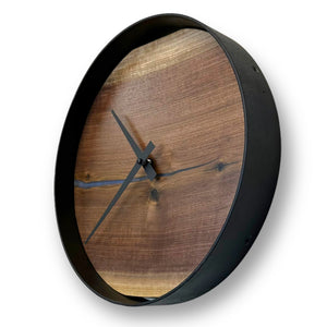 12" Wooden Wall Clock handmade using Black Walnut wood - CL214