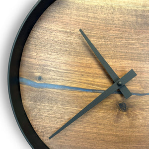 12" Wooden Wall Clock handmade using Black Walnut wood - CL214