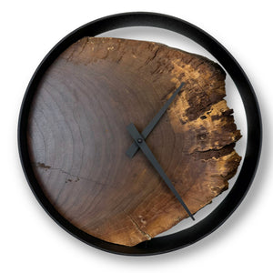 12" Wooden Wall Clock handmade using old Black Walnut - CL223