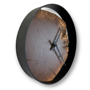 12" Wooden Wall Clock handmade using old Black Walnut - CL223