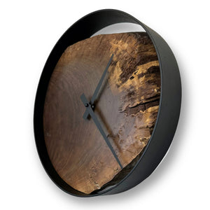 12" Wooden Wall Clock handmade using old Black Walnut - CL223