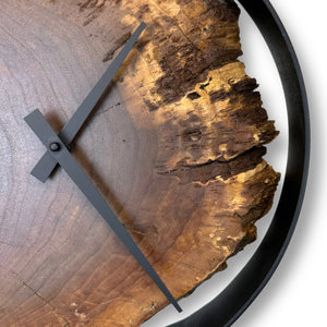 12" Wooden Wall Clock handmade using old Black Walnut - CL223