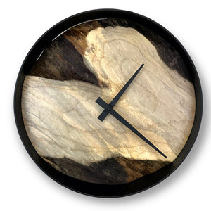 12" Wooden Wall Clock handmade using Manitoba Maple - CL224