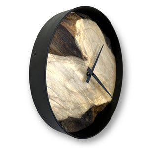 12" Wooden Wall Clock handmade using Manitoba Maple - CL224