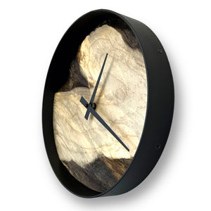 12" Wooden Wall Clock handmade using Manitoba Maple - CL224