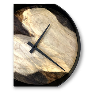 12" Wooden Wall Clock handmade using Manitoba Maple - CL224