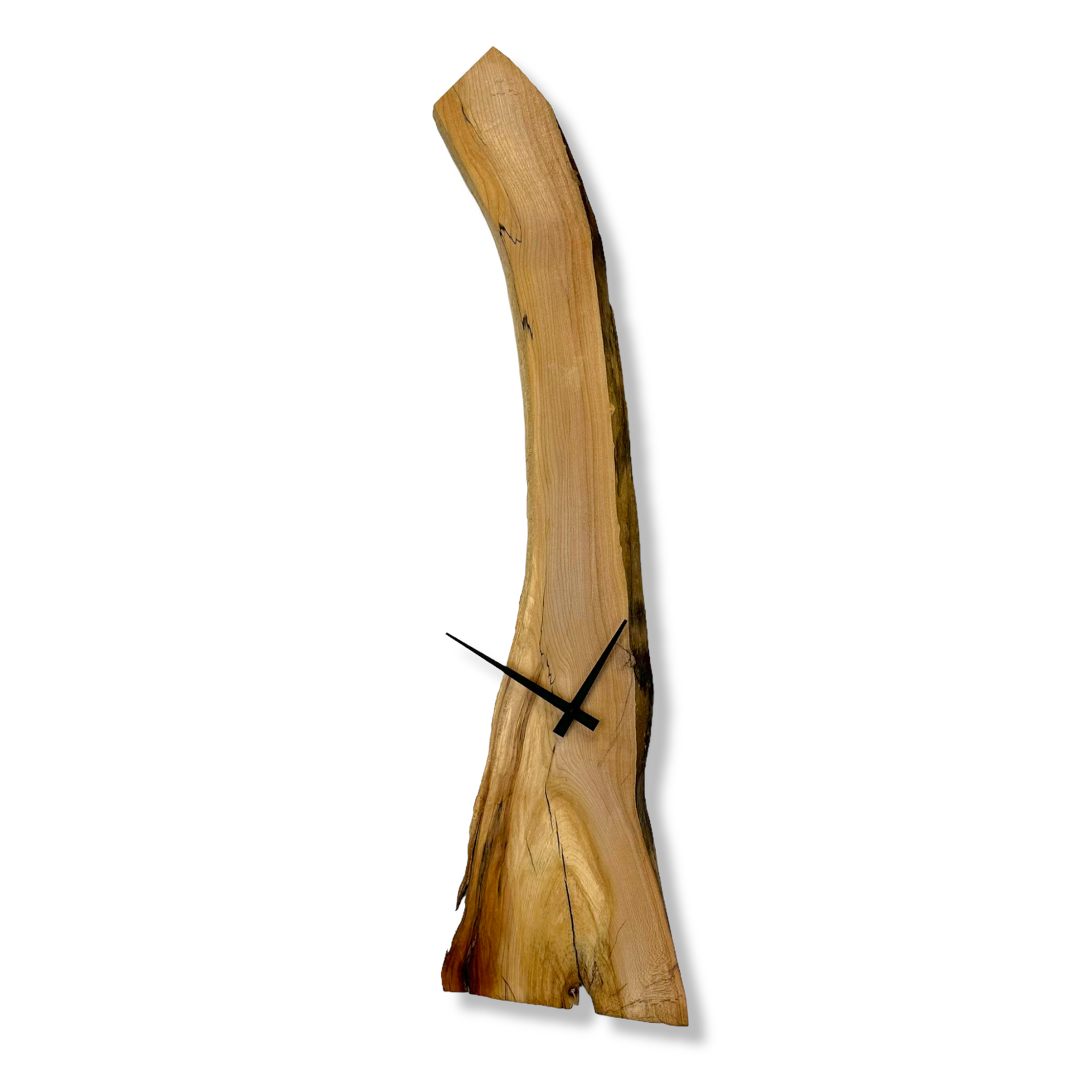 32" Tall - Spalted Maple Clock  - 32" Freeform  No.CL226