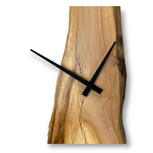 32" Wooden Wall Clock handmade from Spalted maple wood - Unique wood clock