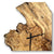 44" Wooden Wall Clock handmade from Spalted Maple Burl - CL228