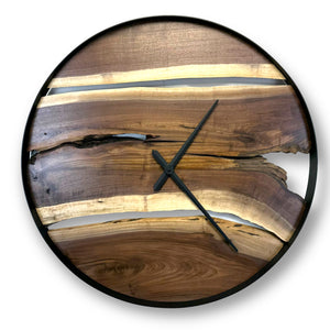 32" Wooden Wall Clock handmade from Black Walnut - CL229