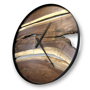 32" Wooden Wall Clock handmade from Black Walnut - CL229